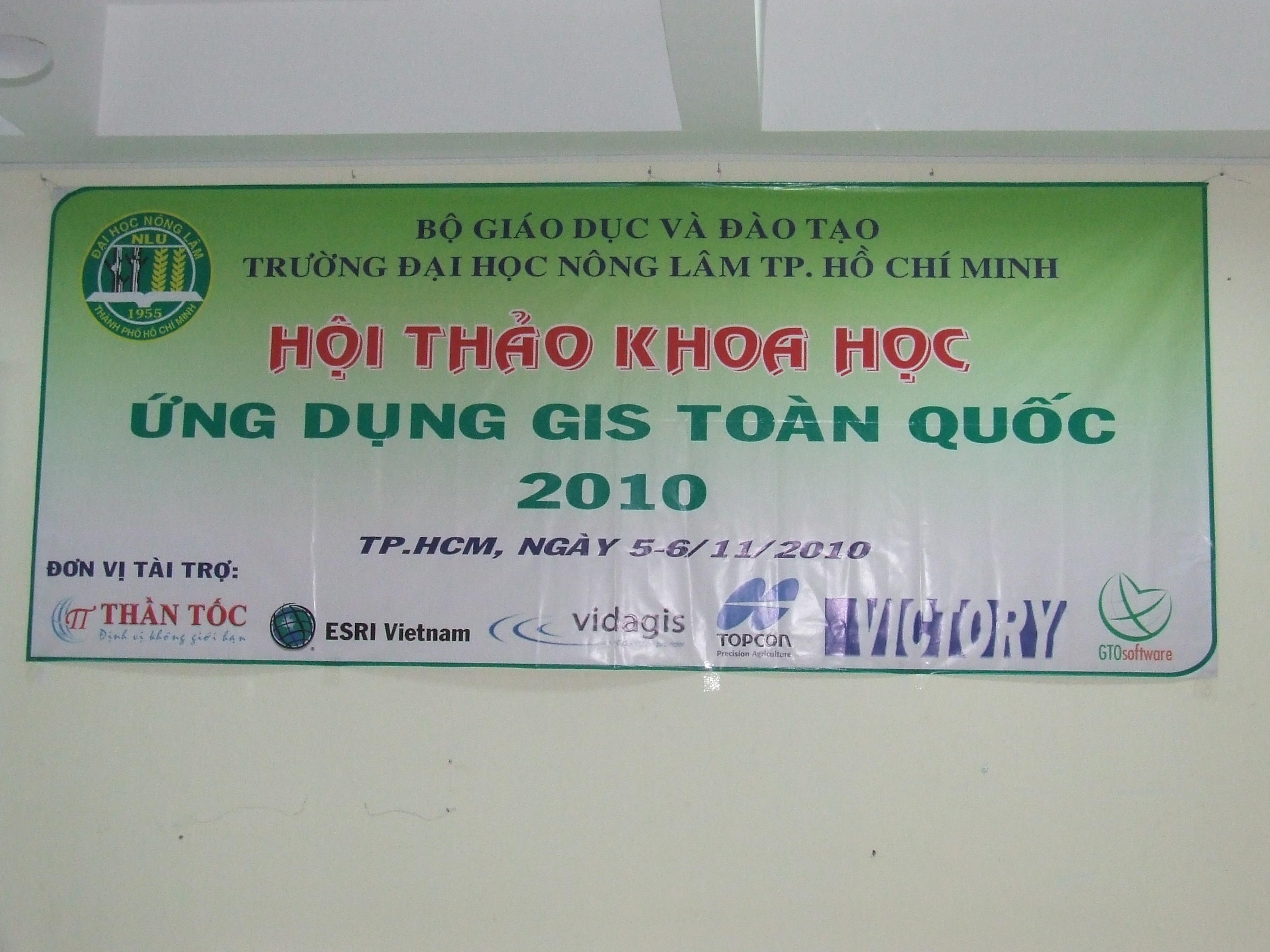 Tài trợ hội thảo GIS toàn quốc 2010